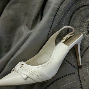 White 4" slingback